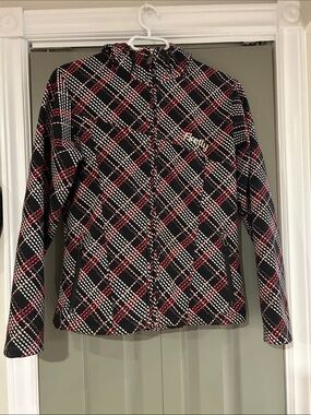 Firefly Yourh's Black Plaid Zip-Up Jacket